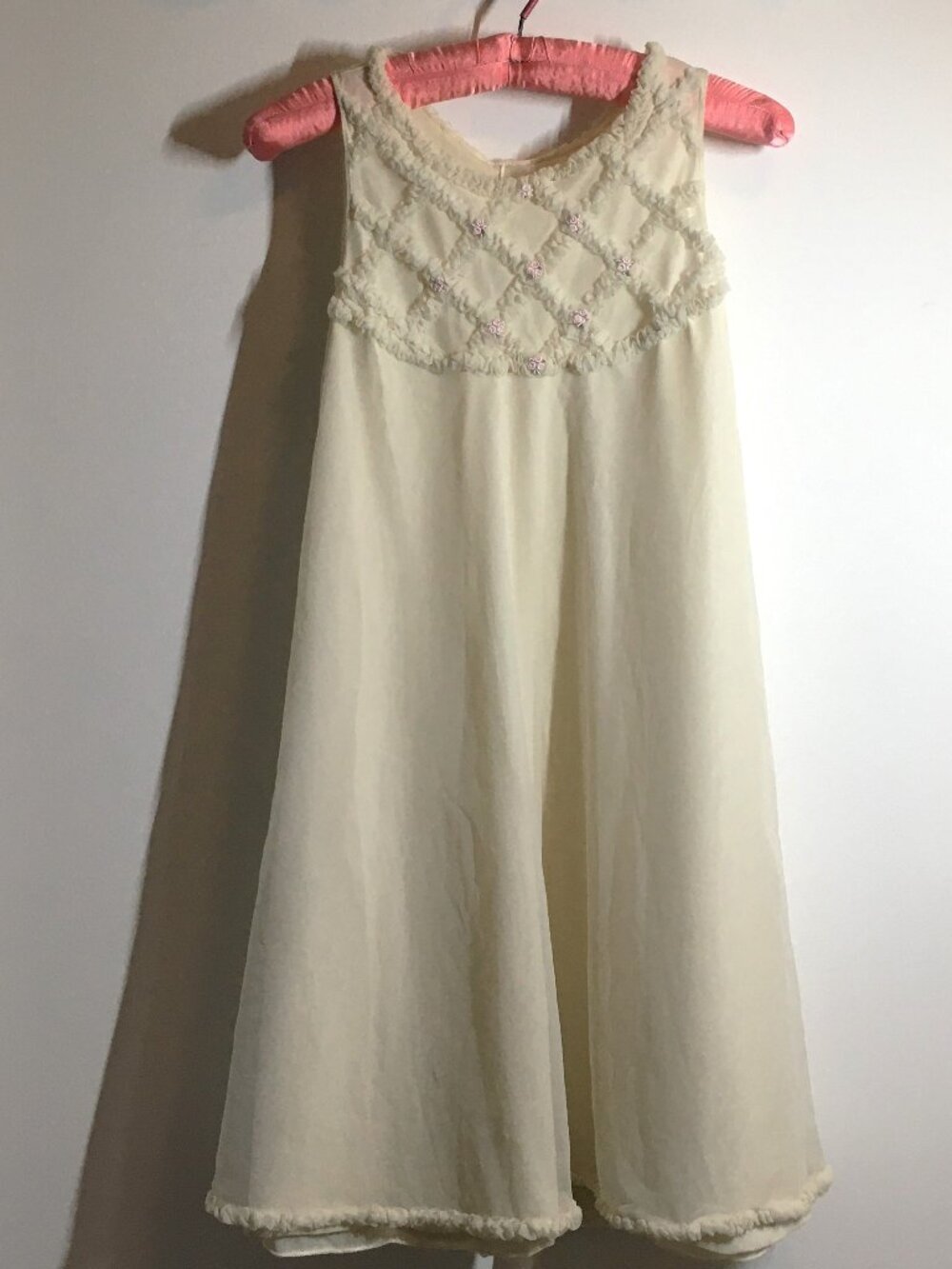 Vintage embroidered babydoll nightgown